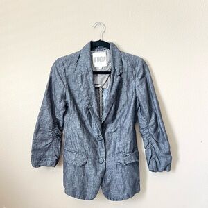 BB Dakota Linen Blend Two Button Blazer